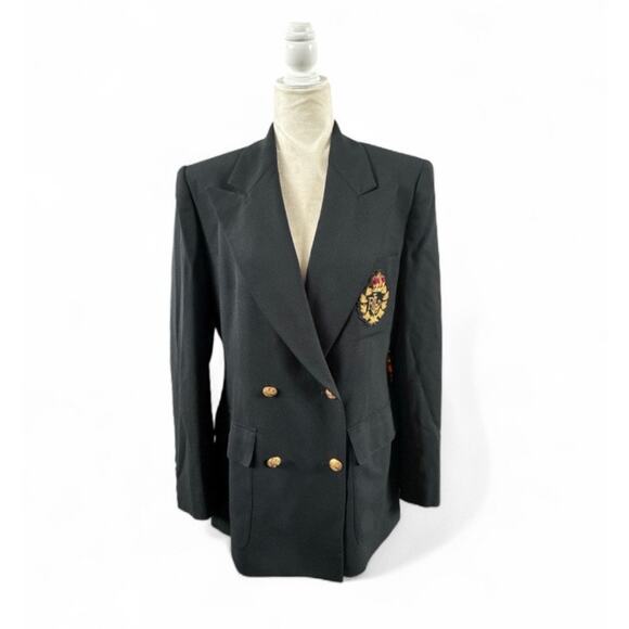 Ralph Lauren Womens Double Breasted Blazer Size 10 - Picture 3 of 9